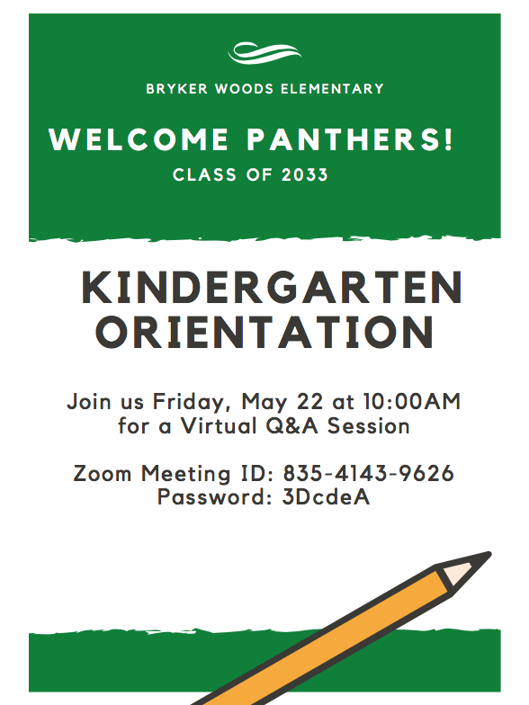 Kinder Orientation Q&A Flyer